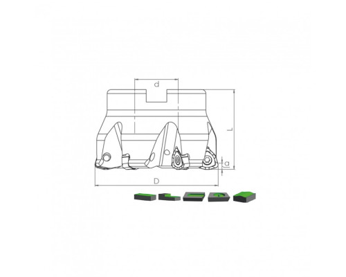 Корпус фрезы HTK WN09T3 D66 A27 Z06-H