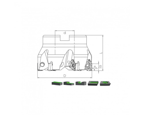 Корпус фрезы TK90 XNKT08 D100 A32 Z09-H