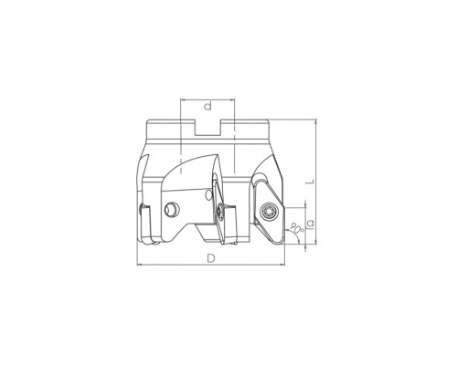Корпус фрезы TK90 VC16 D50 A22 Z04-H