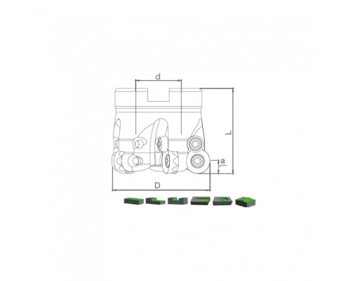 Корпус фрезы TK RC1204S D50 A22 Z05-H