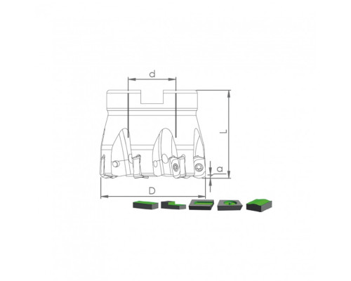 Корпус фрезы HTK BN10 D40 A16 Z06-H