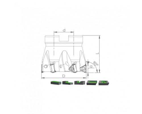 Корпус фрезы TK90 TN1005 D50 A22 Z06-H