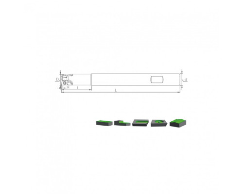 Корпус фрезы HST LP04 D10 C10 L120 Z02-H