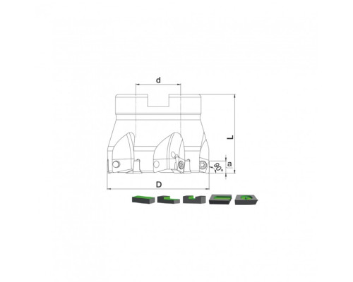Корпус фрезы TK90 4N06 D40 A16 Z05-H