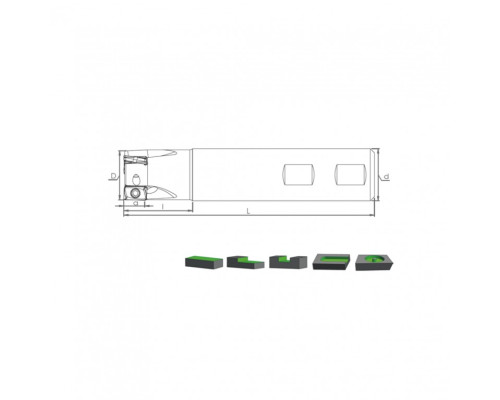 Корпус фрезы ST90 LM10 D32 W32 L120 Z04-H