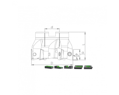 Корпус фрезы TK90 ADMX11 D40 A16 Z05-H