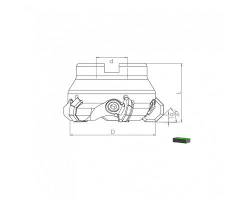 Корпус фрезы TK43 OF07T3 D100 A32 Z07