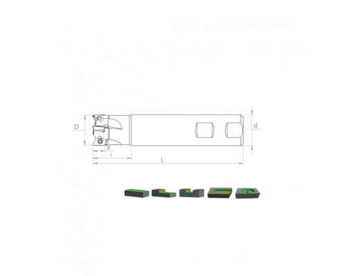 Корпус фрезы ST90 RT07 D12 C12 L120 Z02
