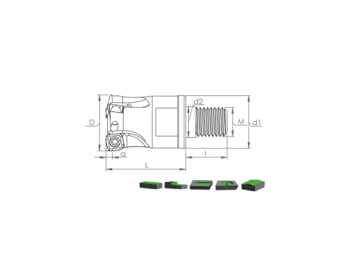 Корпус фрезы MHT XP06 D16 M08 L25 Z02-H
