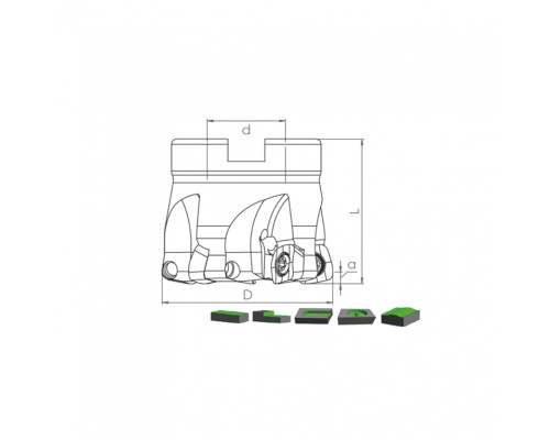 Корпус фрезы HTK SO10 D40 A16 Z04-H