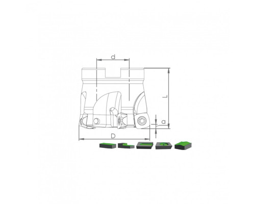 Корпус фрезы HTK SP10 D40 A16 Z04-H