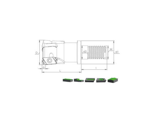 Корпус фрезы MHT LN03 D20 M10 L30 Z03-H