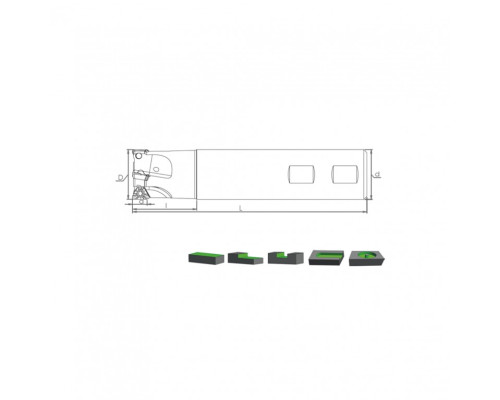Корпус фрезы ST90 TO06 D16 W16 L150 Z02-H