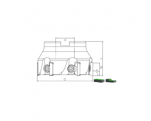 Корпус фрезы TK90P TP16 D125 C40 Z09