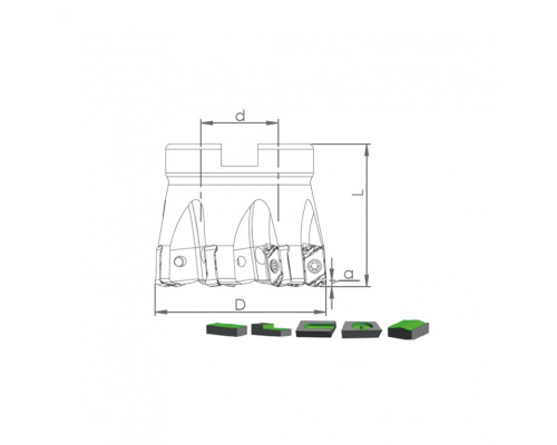 Корпус фрезы HTK EN10 D63 A22 Z09-H