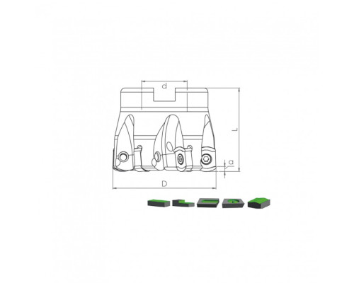 Корпус фрезы HTK BL06 D40 A16 Z06-H