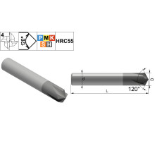 PMK42.z4.03.XX.57.SF120 TiAlN Фреза для снятия фасок твердосплавная по металлу