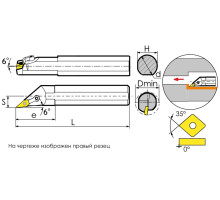 S32S-MVXNL16 Державка расточная
