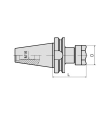 BBT40-ER16-120 Патрон цанговый