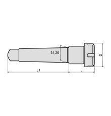 Патрон цанговый MTA4-ER25