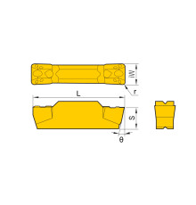 QCMB1502-CT-HR6115 Пластина отрезная, канавочная