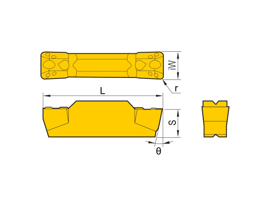 QCMB15015-G-WS8123 Пластина отрезная, канавочная