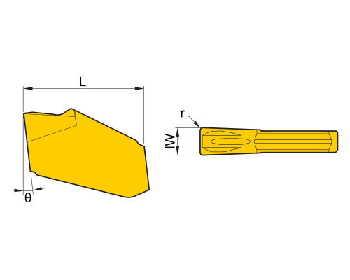 SP200-HS7125 Пластина отрезная, канавочная