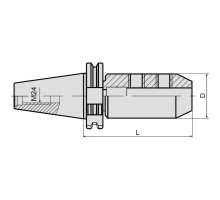 Патрон для концевых фрез с хвостовиком Weldon SK50-SLN40-120 DIN69871