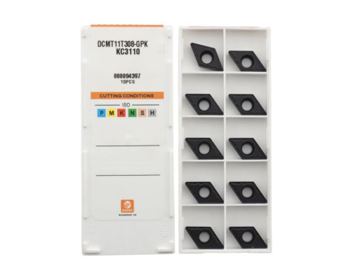 DCMT11T308-GPK-KC3110 Пластина токарная для точения