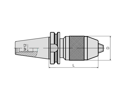 Патрон сверлильный быстрозажимной BT30-APU13-110
