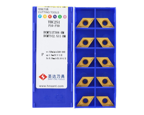 DCMT11T304-HM-YBC251 Пластина токарная для точения