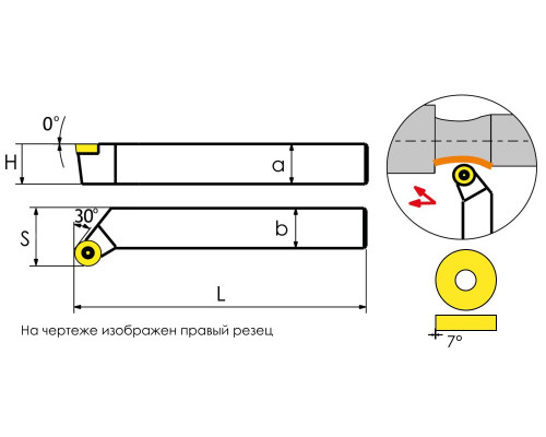 PRGCL4040T20 Державка проходная для наружного точения