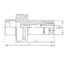 HSK63F-ER32-070-OM Фрезерный патрон для цанг ER32