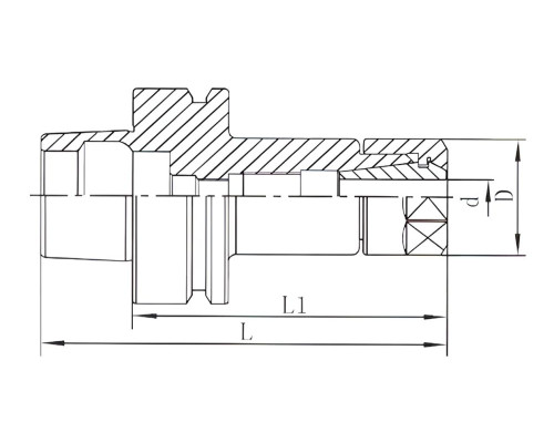 HSK63F-ER32-070-OM Фрезерный патрон для цанг ER32