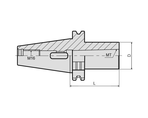 Патрон сверлильный под конус Морзе SK40-MTA2-050 DIN69871