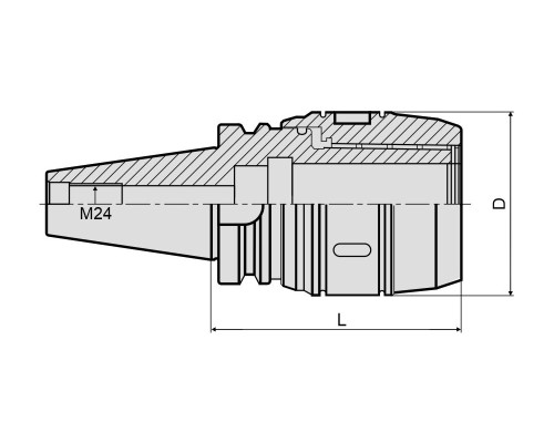 Патрон цанговый BT50-SC20-110