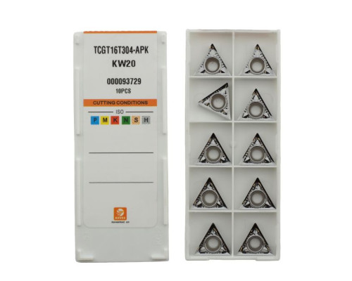 TCGT16T304-APK-KW20 Пластина токарная для цветных металлов для точения