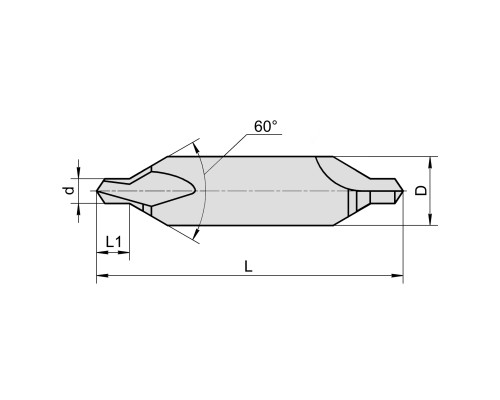 2317-0003 Сверло центровочное d= 1,6 мм, Тип A