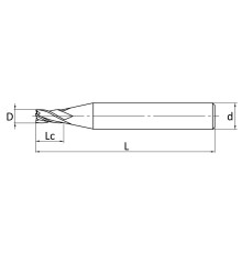 M2S0030LG Микрофреза твердосплавная концевая