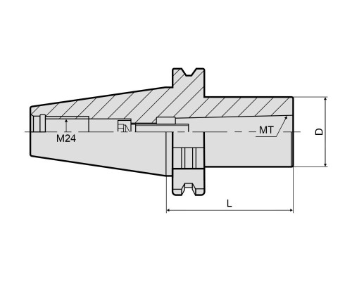 Патрон для концевых фрез с конусом Морзе SK50-MTB4-095 DIN69871