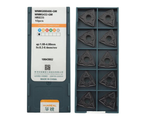 WNMG080408-GM-HR8225 Пластина токарная для стали, получистовая обработка для точения