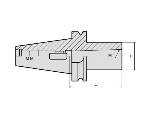 Патрон сверлильный под конус Морзе BT40-MTA1-045