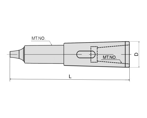 Втулка переходная MTA2-MTA1
