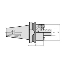 BT50-FMB27-150 Фрезерный патрон для насадных фрез