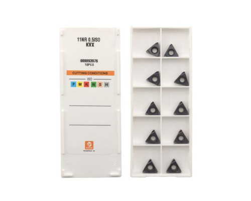 11NR-0.50ISO-KVX Пластина резьбовая ISO (Метрическая резьба)