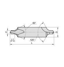 2317-0012 Сверло центровочное d= 1,0 мм, Тип B