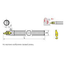 KSPDR0012H10 Резец канавочный для торца