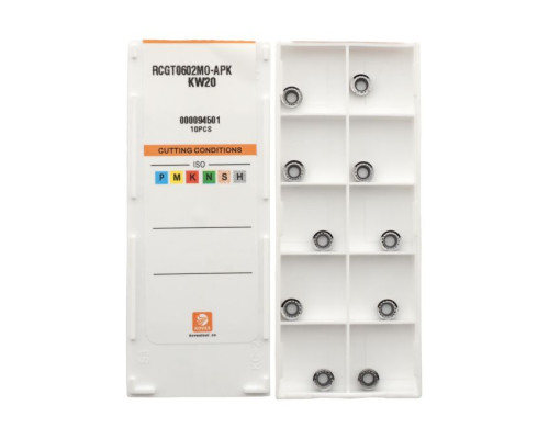 RCGT0602MO-APK-KW20 Пластина токарная для цветных металлов для точения