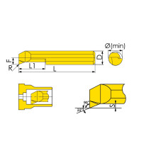 MUR-3-R0.1-L10-JF610M Мини-резец для продольного растачивания