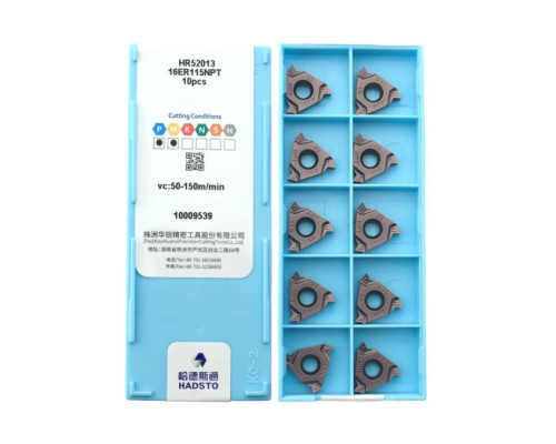 16ER-115NPT-HR52013 Пластина резьбовая NPT (Дюймовая коническая трубная резьба)